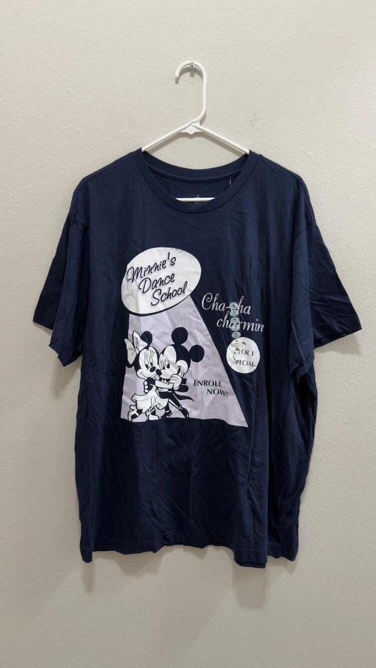 NWT Disney Parks Minnie's Dance School Retro Tee Adults XL